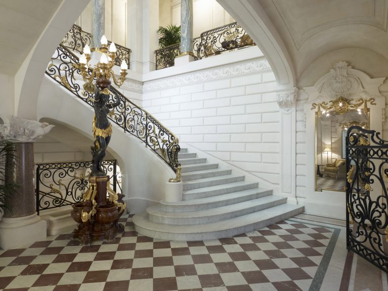 Historical Staircase at Shangri La Hotel Paris