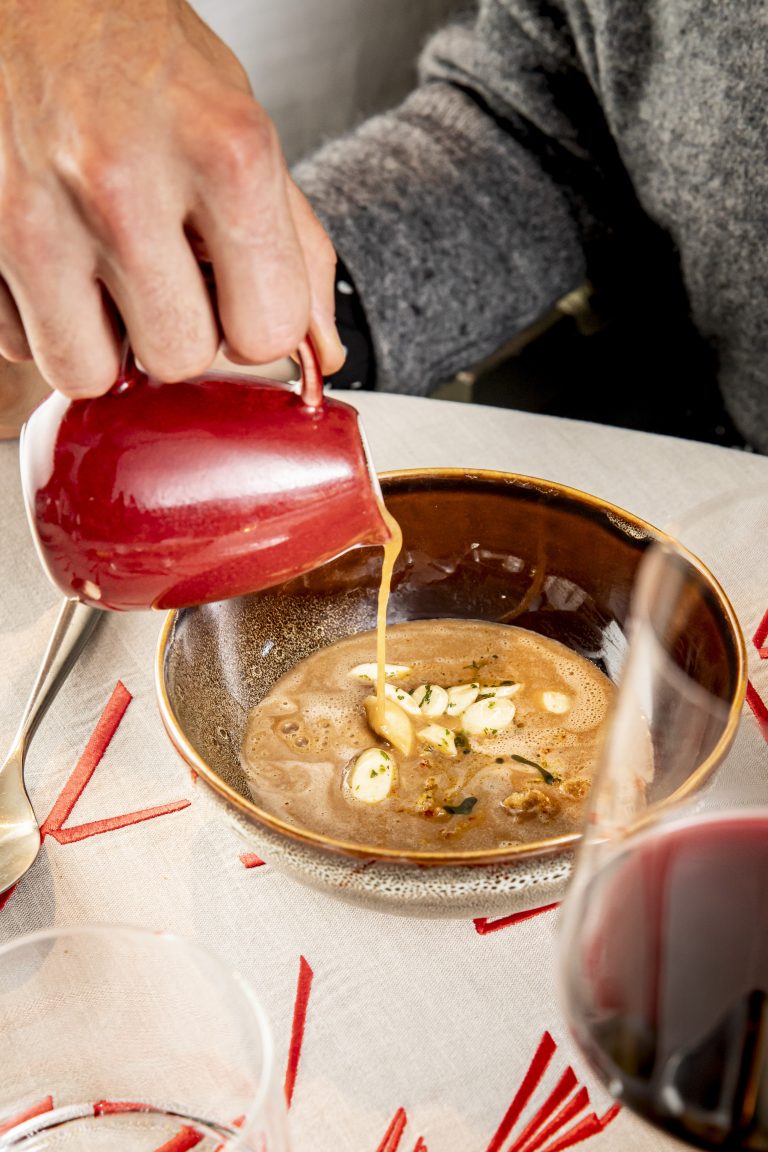 Cheval Blanc Courchevel - Soupe de poissons de lacs - Simon Detraz